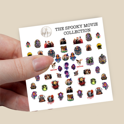 The spooky movie nail decals