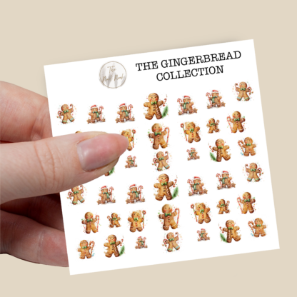 Gingerbread nail decals