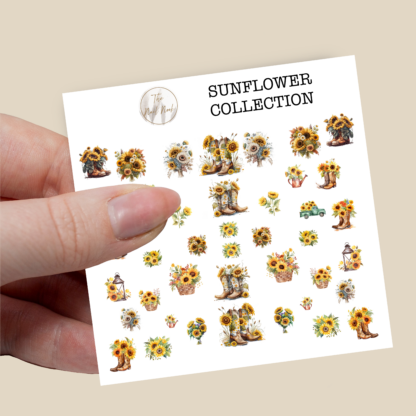 Sunflower collection nail decals